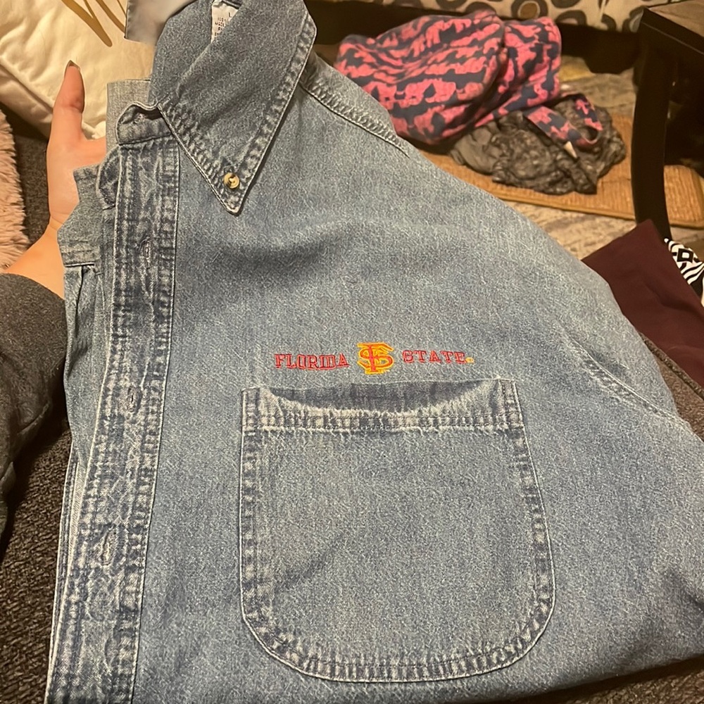 Florida State Vintage Denim Shirt